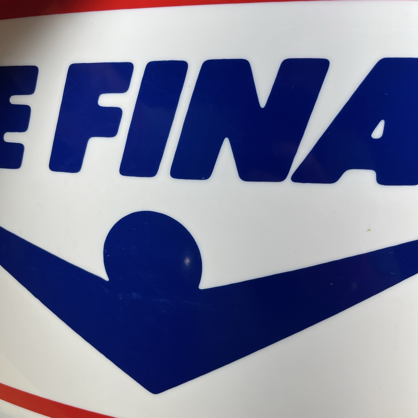 Vintage THE FINALS Light up Store Sign Hanging Wall Mount Dbl Sided 23”x13”