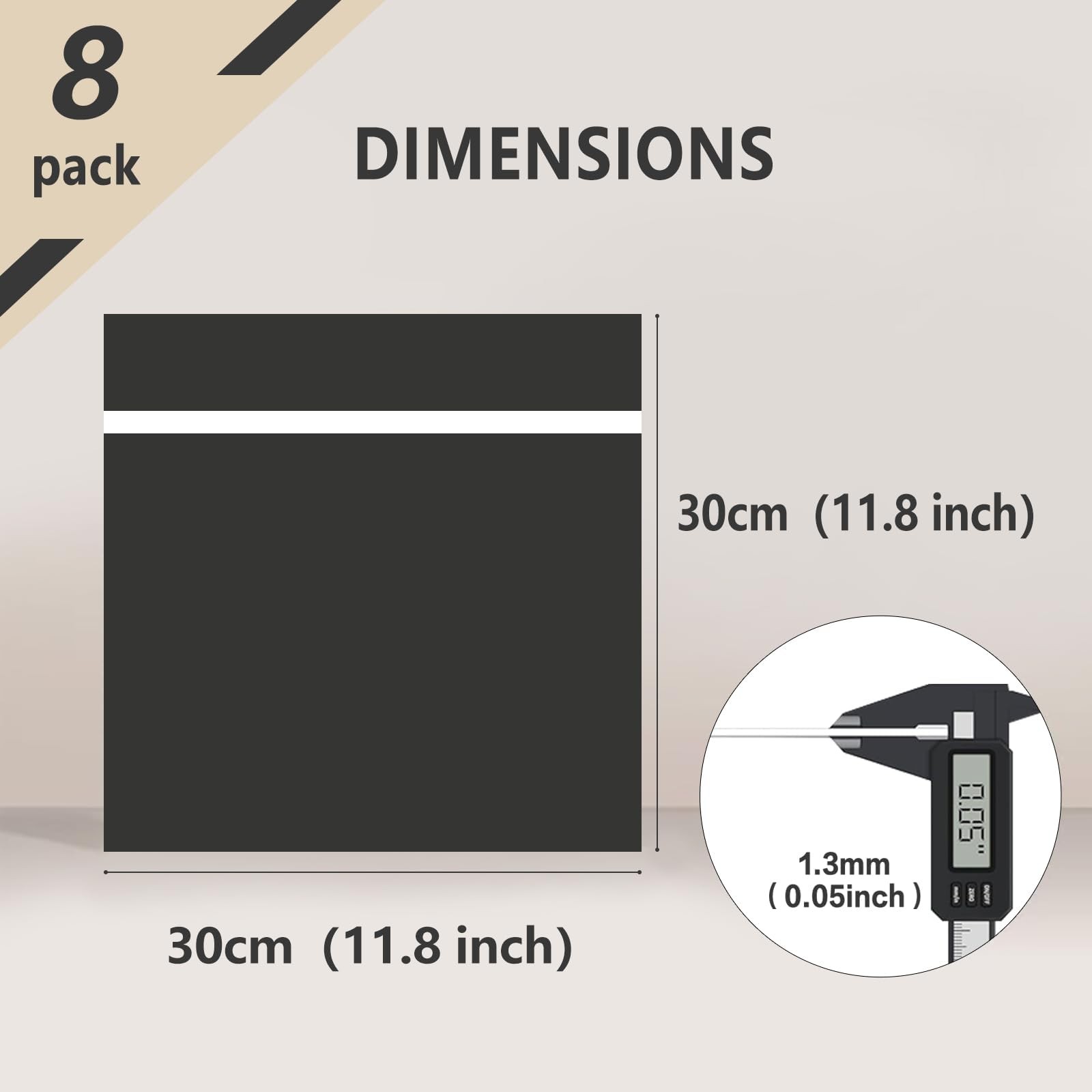 8 Pack Laser Engraving Double Color ABS Plastic Sheet 11.8” x 11.8” 1.3mm T…