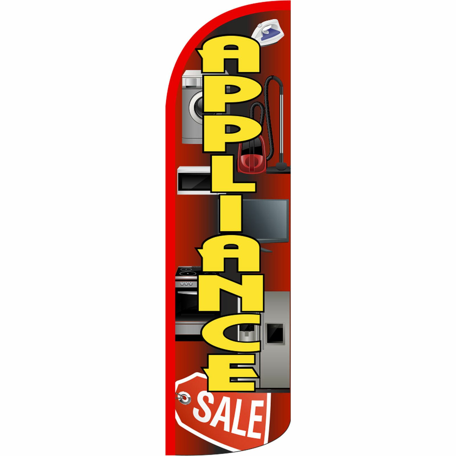 Appliance Sale Flag Flutter Feather Banner Swooper Extra Wide Windless Bundle
