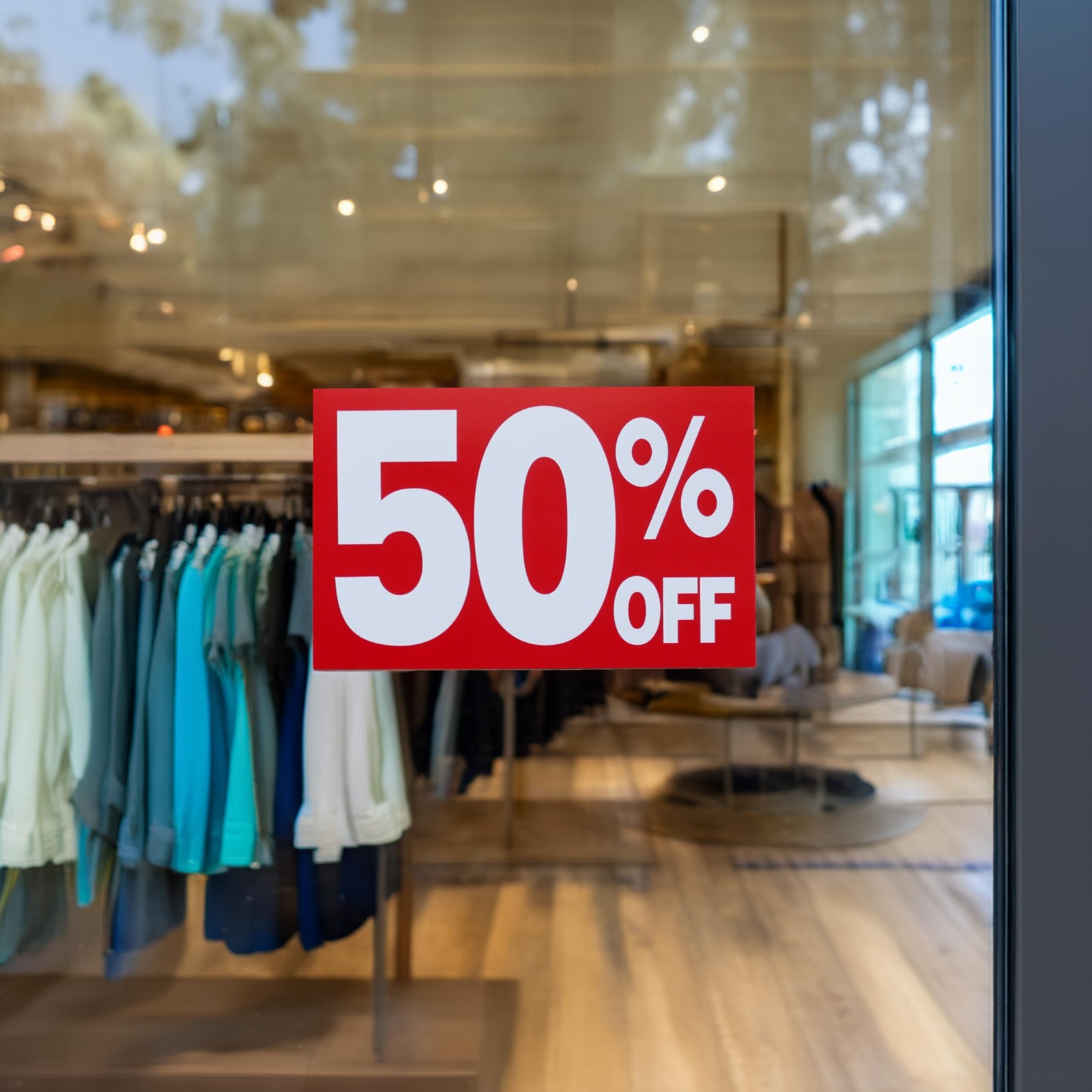 10 Pack Up To 50% Percent Off Sign Bundle Pack 2 Of Each 7×11 Inch