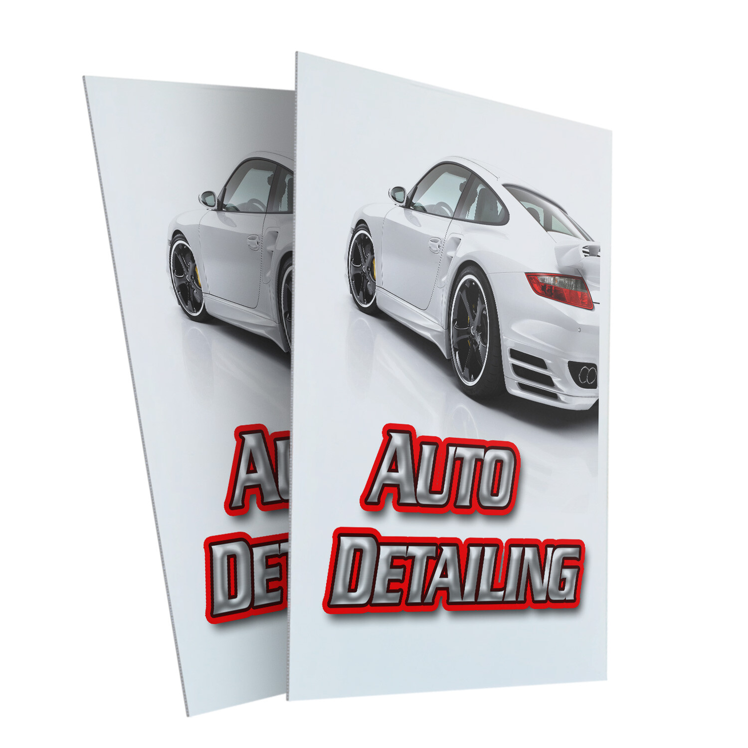 A-frame Sidewalk Auto Detailing 24″ x 36″ Double Sided A-Frame Sidewalk Sign