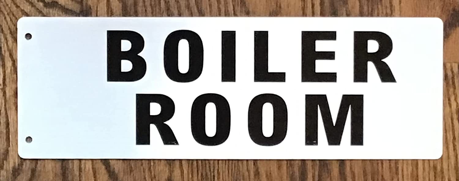 Boiler Room Sign -Two-Sided/Double Sided Projecting, Corridor