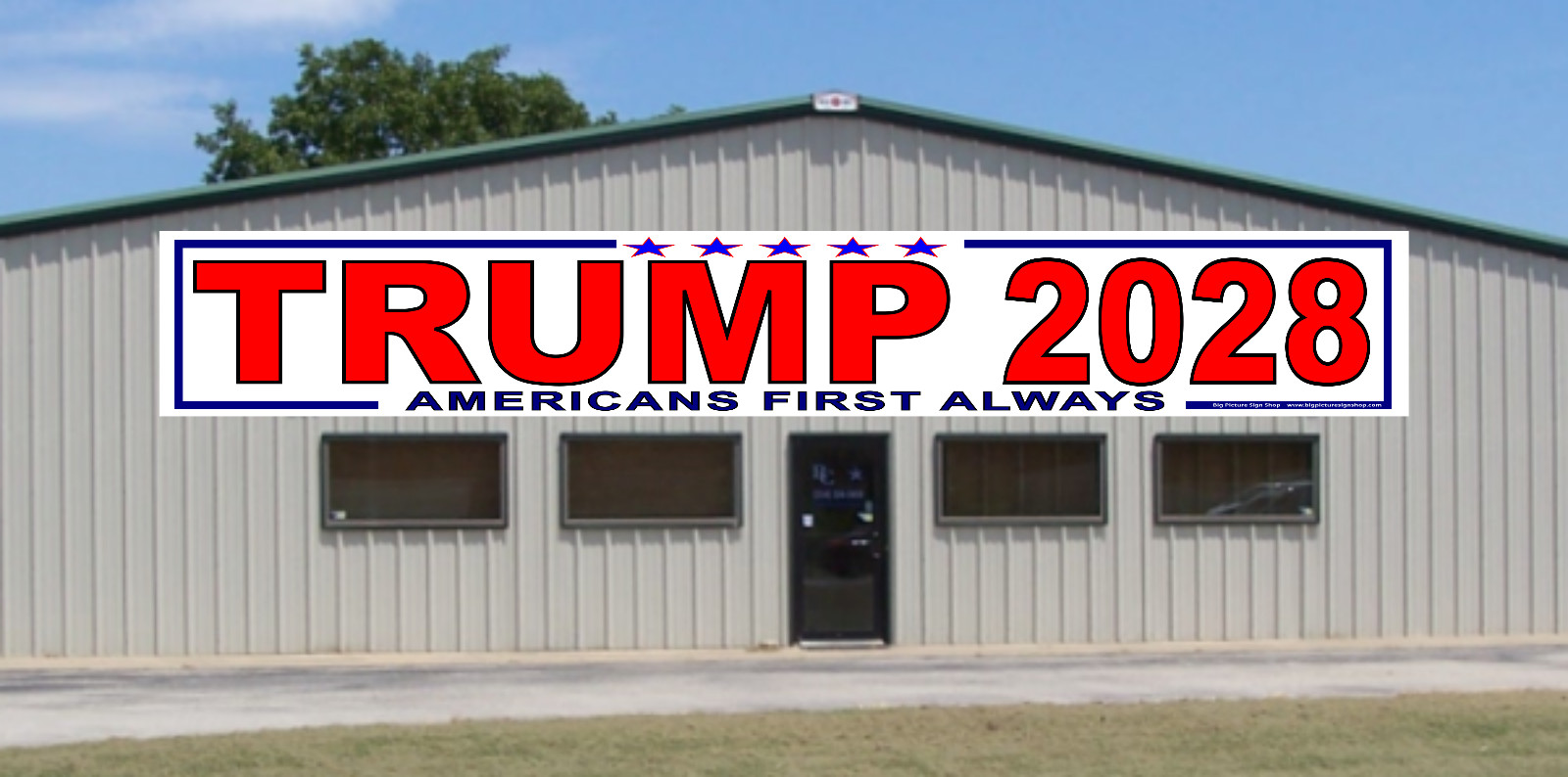 VANCE TRUMP 2028 -HUGE Banners-3 Choices Rd Wh Blu-45 Sizes-USA
