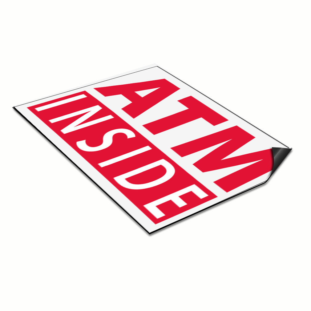 Car Magnet Set of 2 Atm Inside Business B Car Advertising Industrial Sign