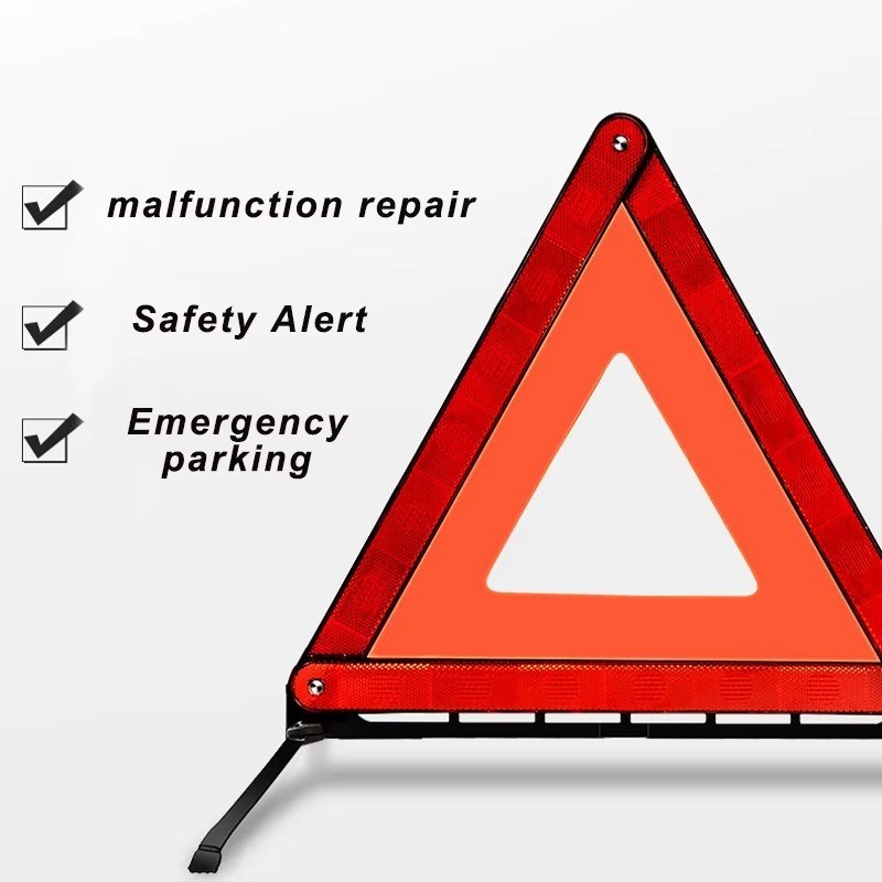 Slow Moving Vehicle Triangle Sign Plastic Farm SMV Safety Sign