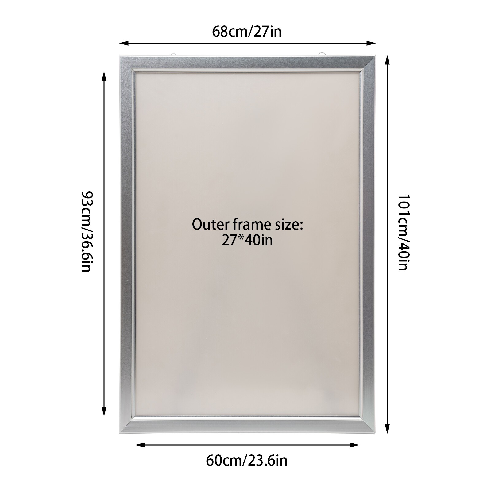 24″x33″/24″X36″, 27″ x 40″ LED Backlit Movie Poster Art Picture Frame Light Box