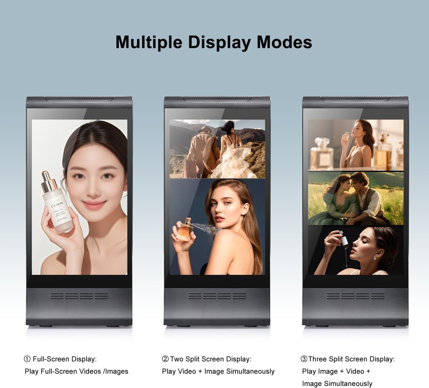 Digital Signage Display for Tabletop Interactive with Double Touch Screen & WIFI