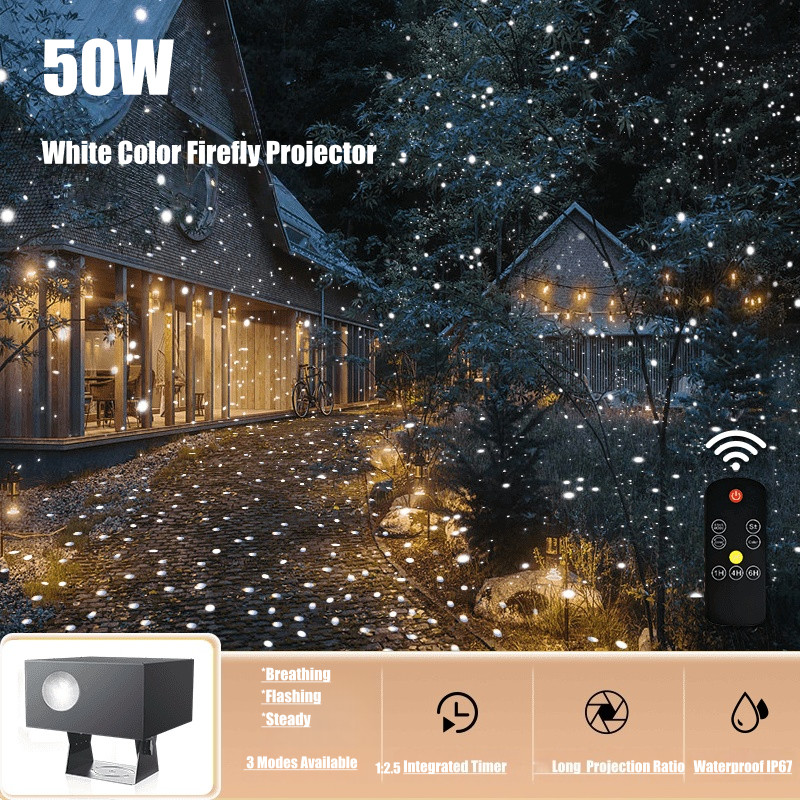 50W Outdoor Dynamic Firefly Laser Starry Sky Projection Light Garden Landscape