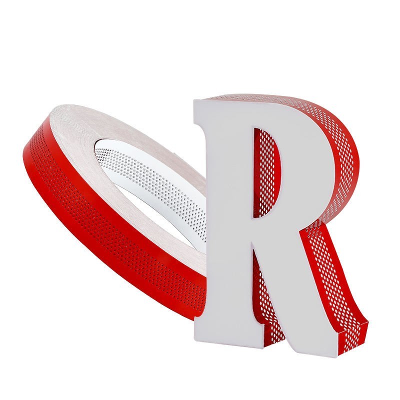 50M Aluminum Coil fr Channel Letters Perforated Aluminum Strips Punching w/ Hole