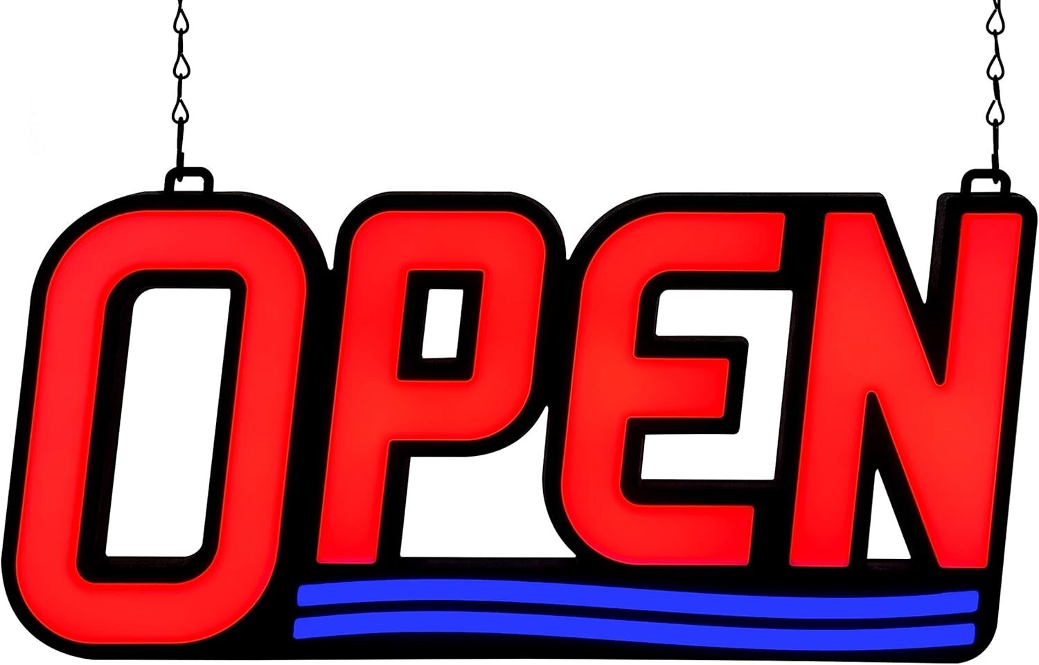Ultra Bright Open Sign LED Neon Light Business Display for Restaurant Store Shop