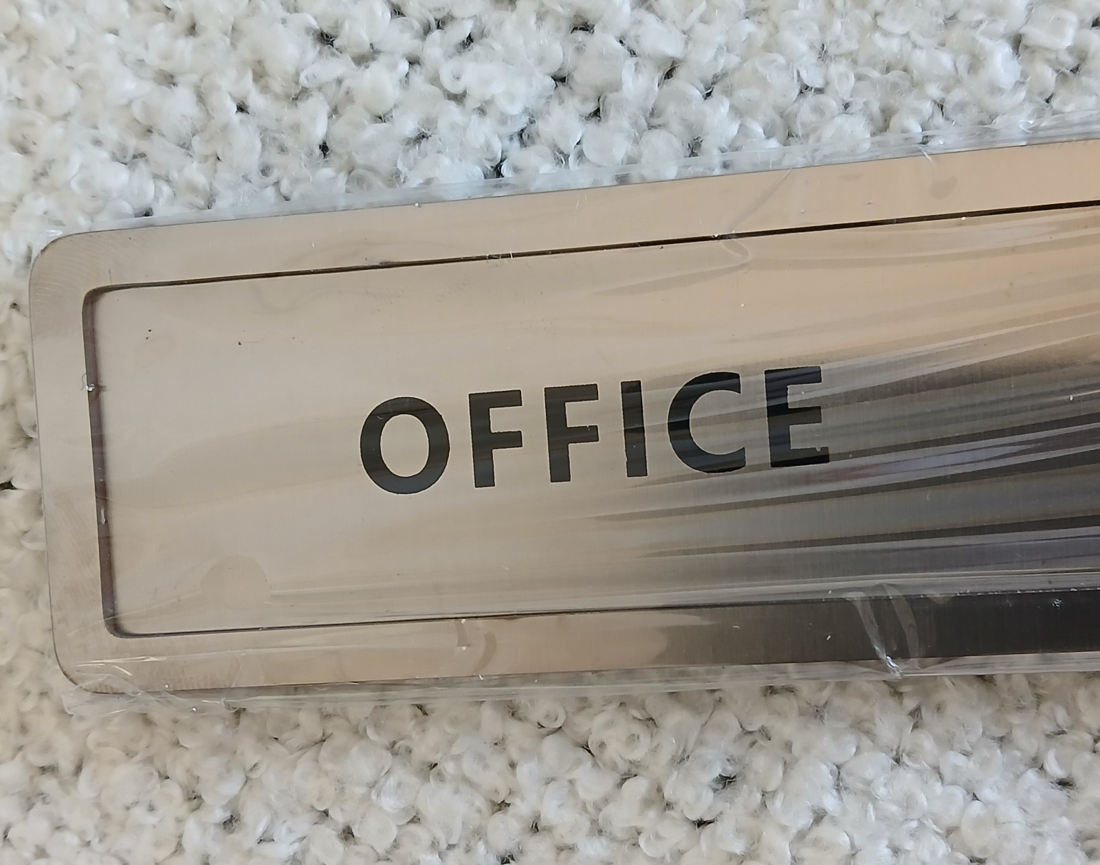 Office Door Signs In Use – Available Sliding Door Logo Metallic 7 x 1.5