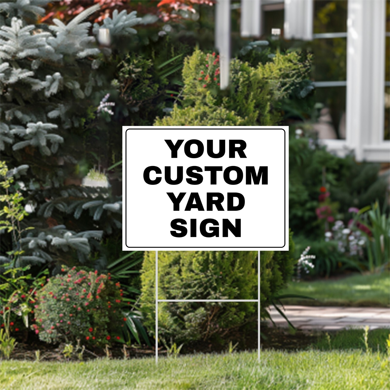 Custom 18×24 Yard Signs – Personalized Blank Corrugated Lawn Sign Free Shipping