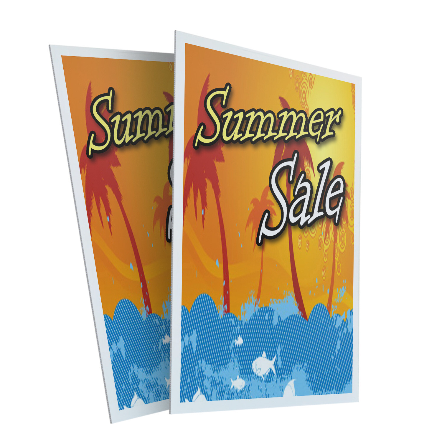 A-frame Sidewalk Summer Sale 24″ x 36″ Double Sided A-Frame Sidewalk Sign