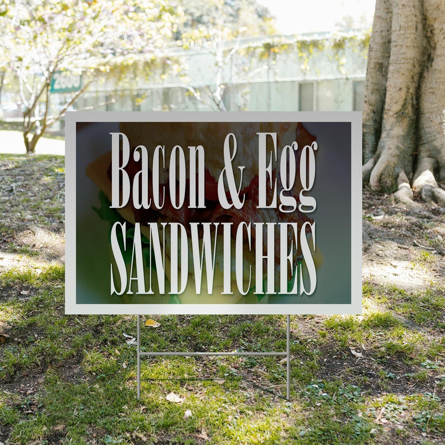 Signmission Egg Sandwiches Yard Sign 5 Pack Of 18 Inch X 24 Inch Single Sided