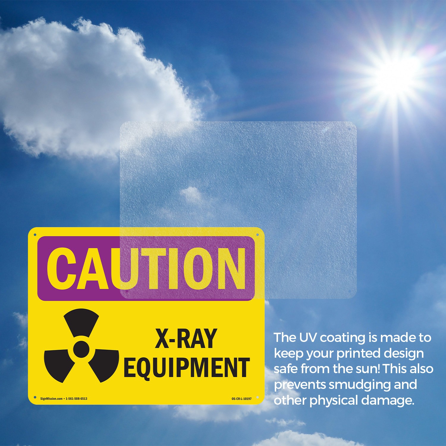 X-Ray Equipment OSHA Caution Radiation Sign Metal, Plastic, Decal 5 or 10 Pack