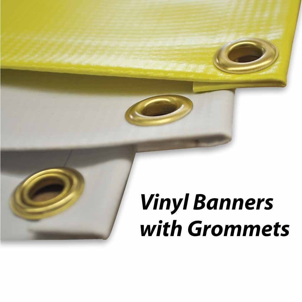 Custom Vinyl Banner, 13oz, Various Sizes, Grommets every 2 feet, Custom Image