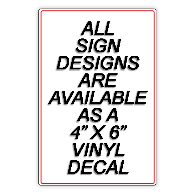 Turn Around Here Sign Or Decal 6 SIZES traffic warning attention parking