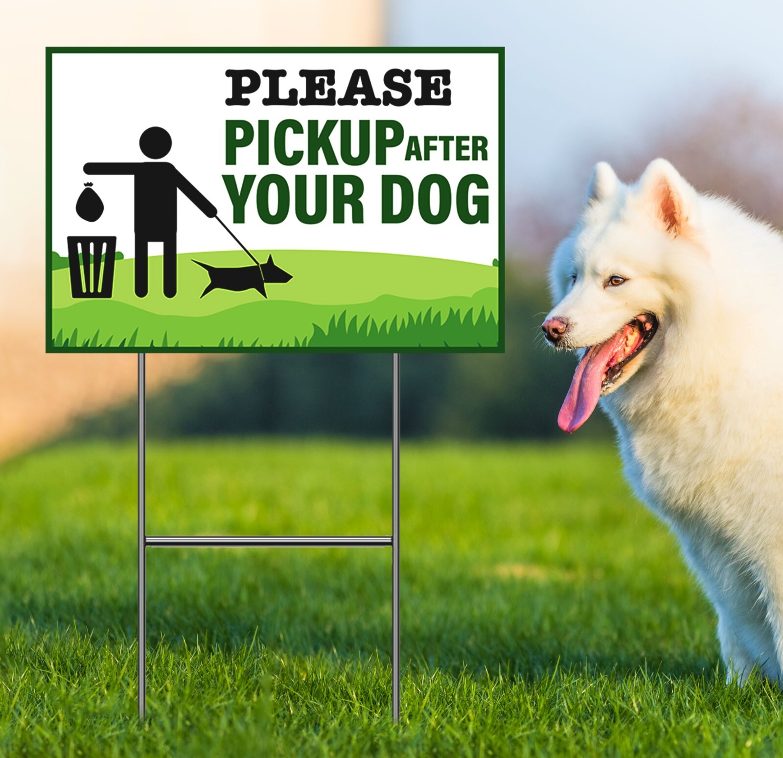 Custom Yard Signs with Stake – Personalized Blank Corrugated Lawn Sign 18×24