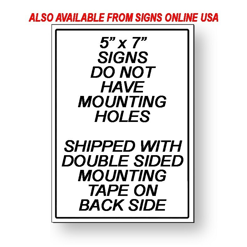 No Turn Around Metal 8″ x 12″ Sign warning do not stop keep out STA003