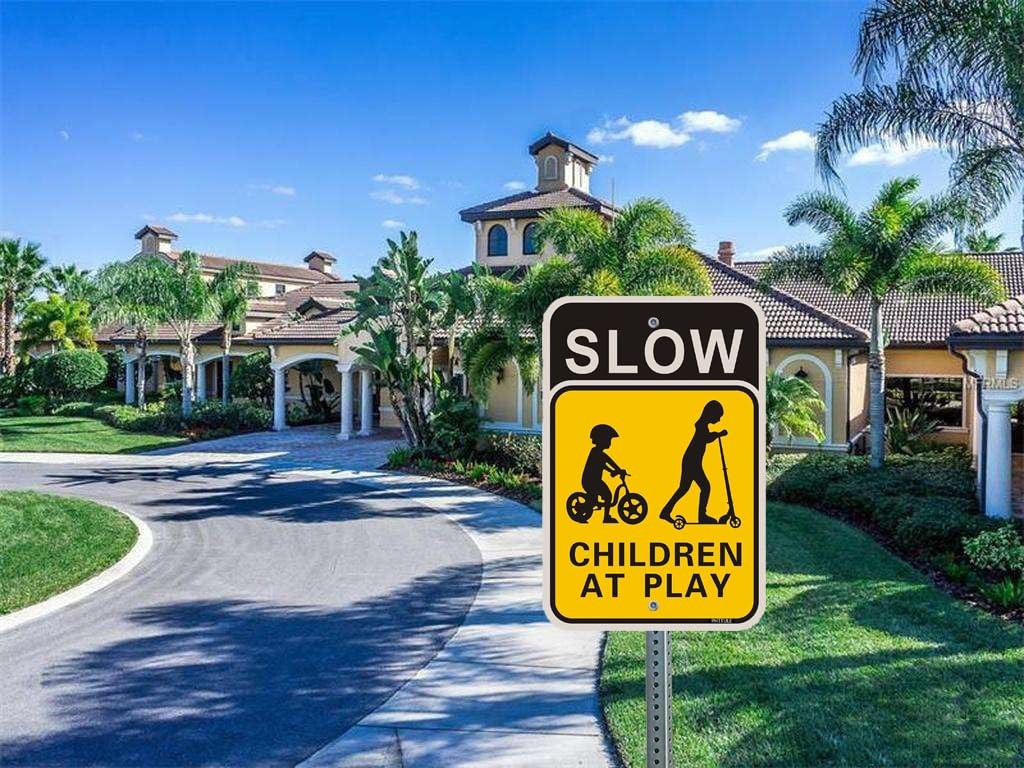 Slow Children at Play Signs 2 Pack, 18 x 12 Inches Kids Playing Slow Down Saf