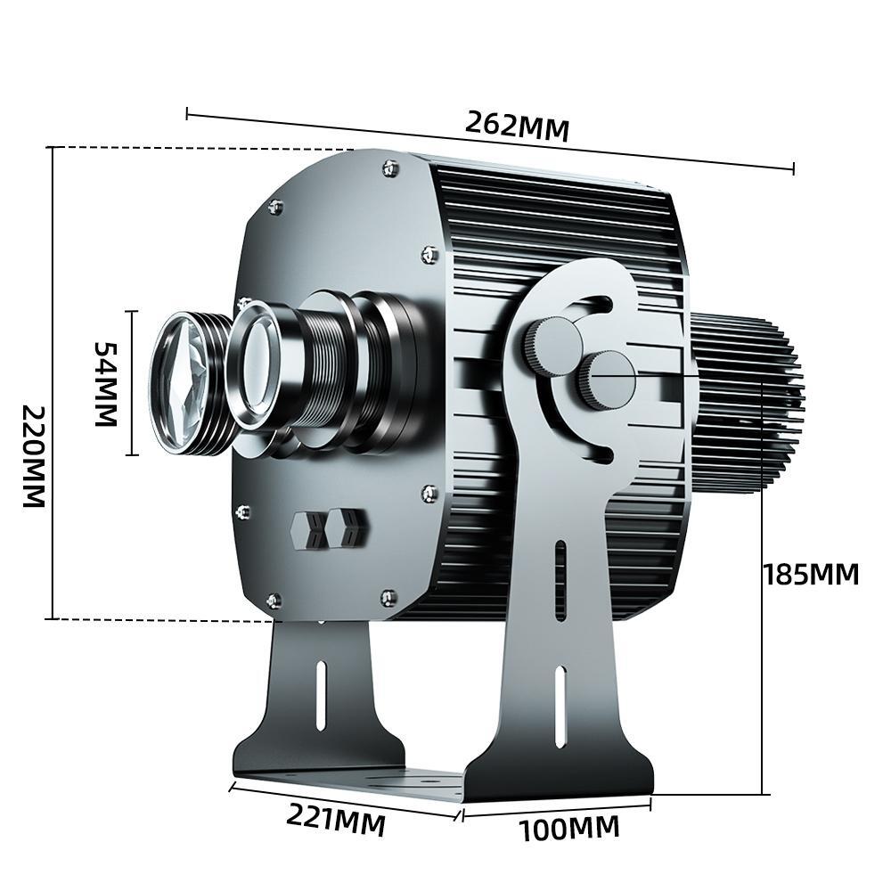Dual-Head Combination Projector Gobo Light Dynamic Water Wave Ocen Ripple Custom