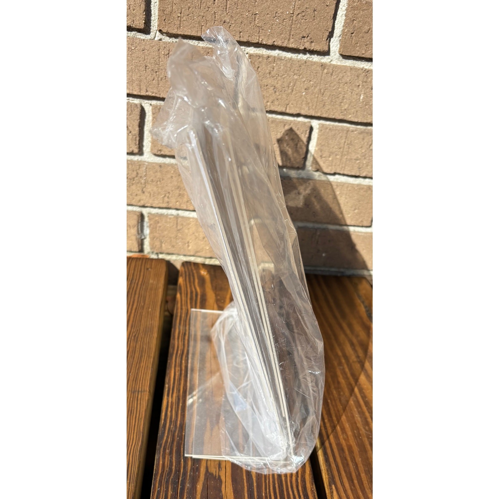 Acrylic Photo Frame 8.5×11 Vertical Clear Plastic Display Sign Picture Easel NWT
