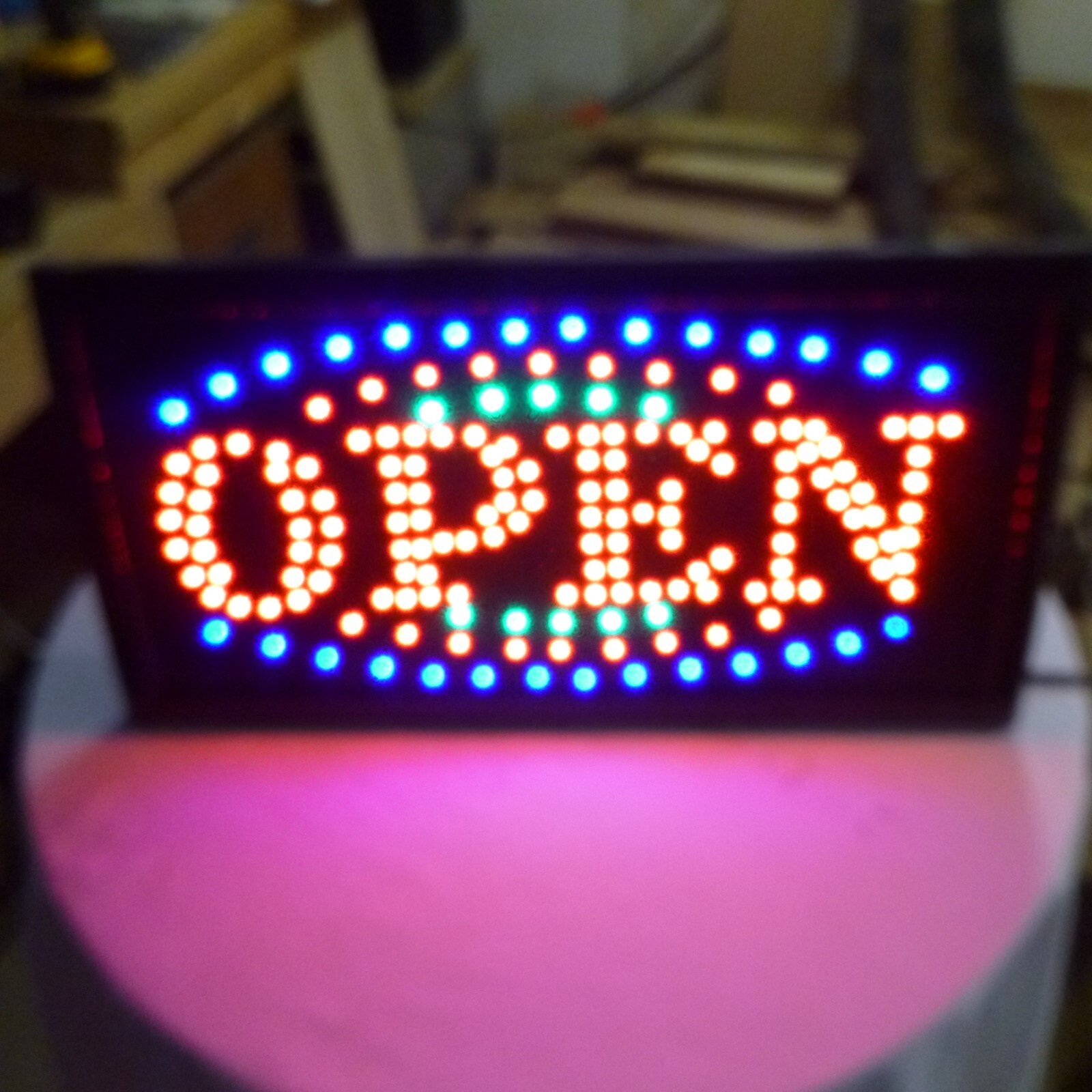 Flashing Open Sign, 19″ x 10″