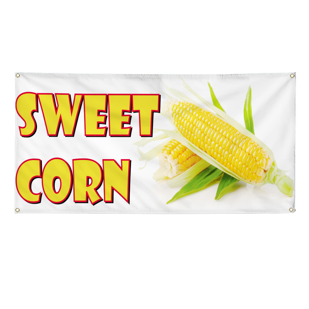 Vinyl Banner Multiple Sizes Sweet Corn Restaurant Cafe Bar E Restaurant & Food