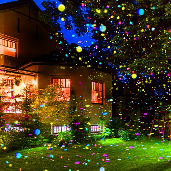 30W Outdoor Dynamic Firefly LED Starry Sky Projection Light For Home Garden Deco