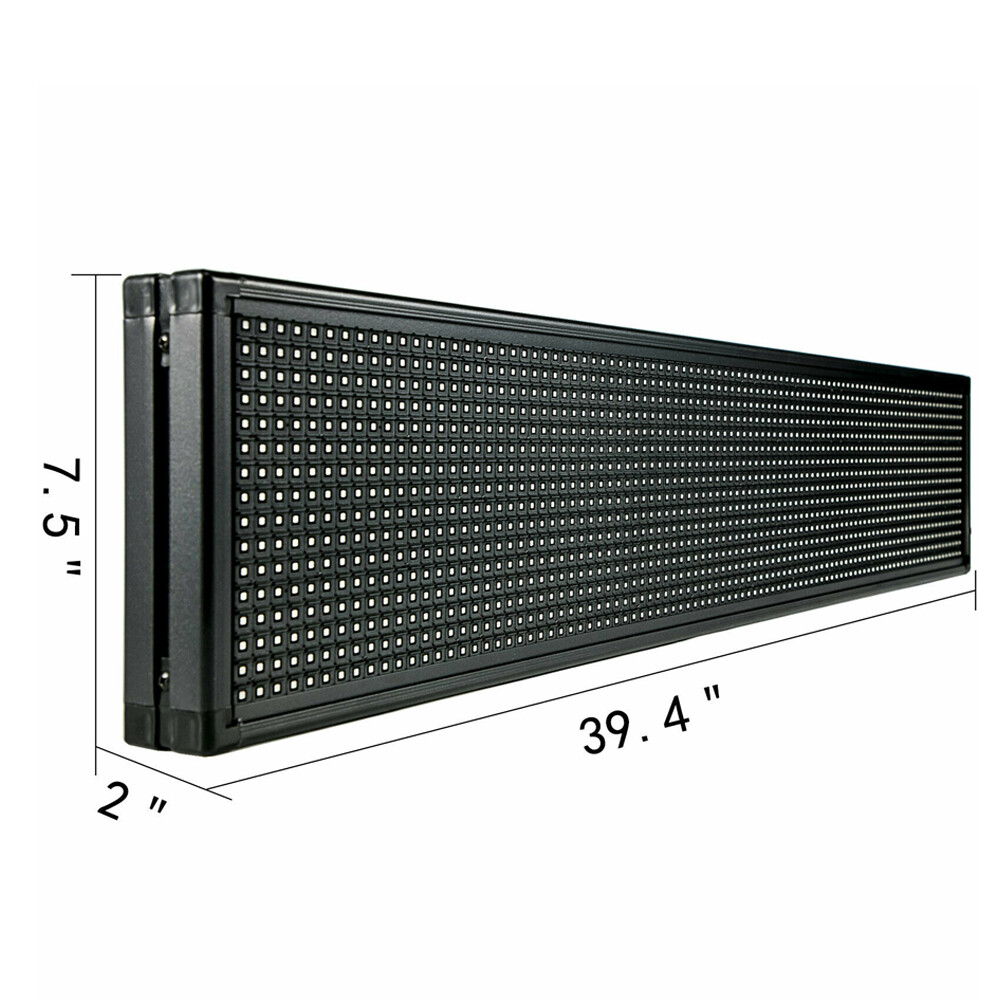 40″ x 8″ Programmable LED Scrolling Sign with Seven Colors for Advertising