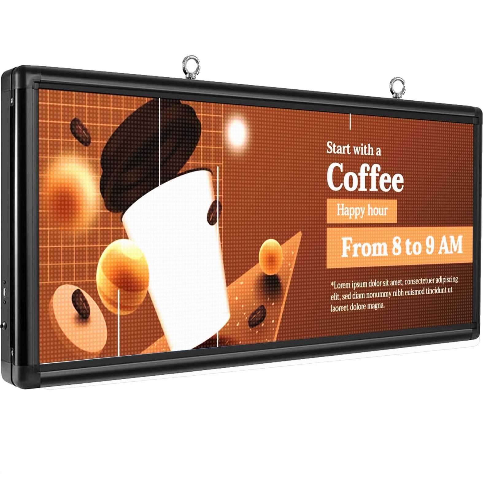 P6 Programmable LED Sign 40″x18″ Outdoor Digital Display Board ,Custom Scrolling