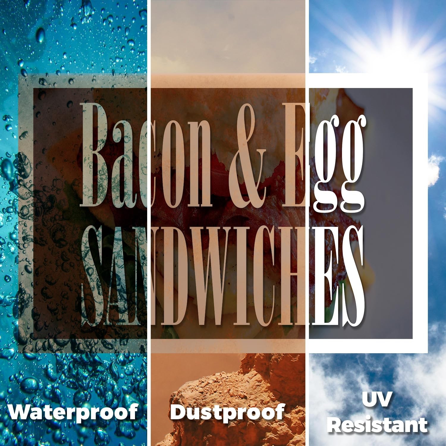 Signmission Egg Sandwiches Yard Sign 5 Pack Of 18 Inch X 24 Inch Single Sided