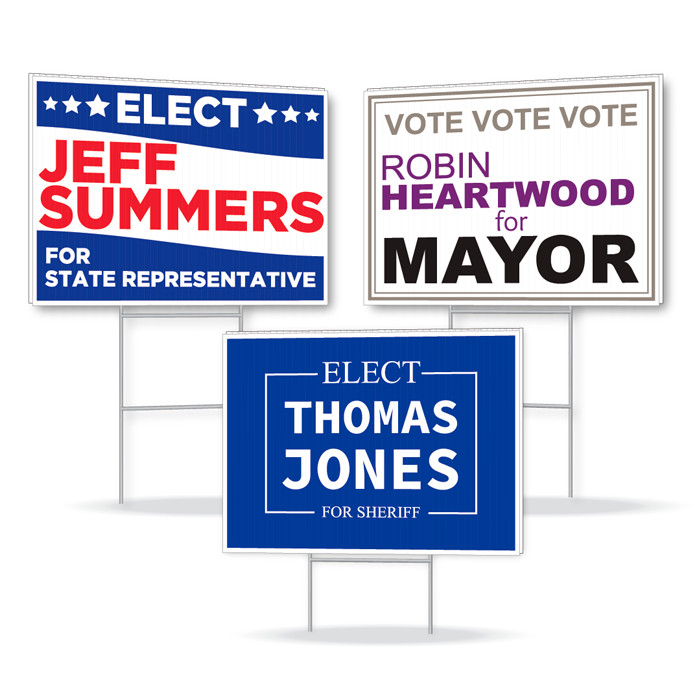 18×24 Custom Yard Sign – Stake Included – Quality Digital Print – USA Ship
