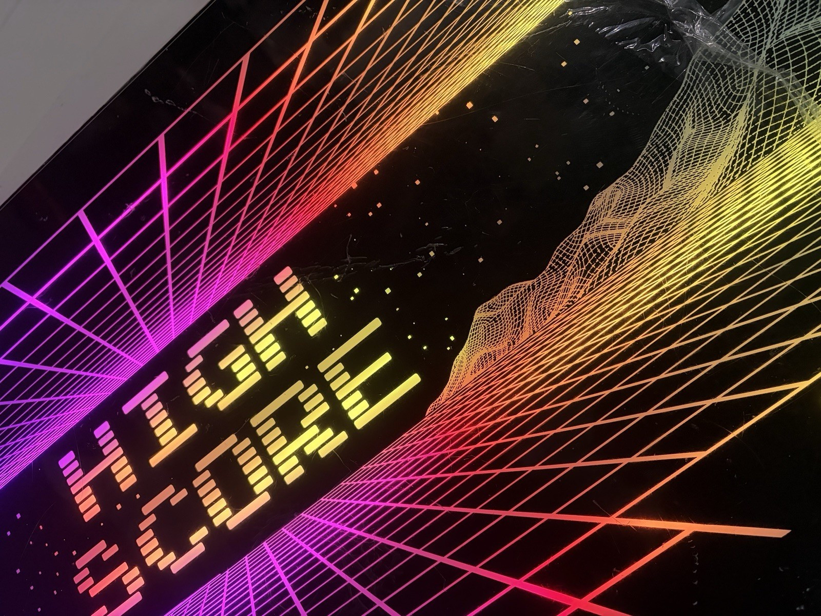 TPRO High Score LED Illuminated Multicolor Exterior Frame Sign Floor Standing