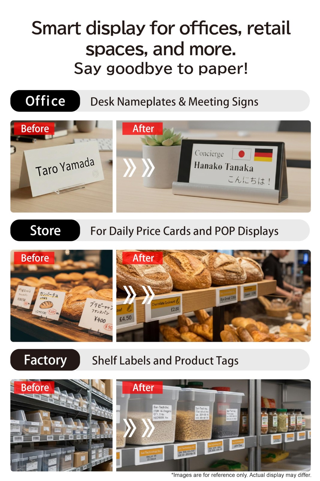 [] EZ Sign NFC E-Paper Display – No Battery, Ultra-Thin 0.13”, Rewritable 4-C…