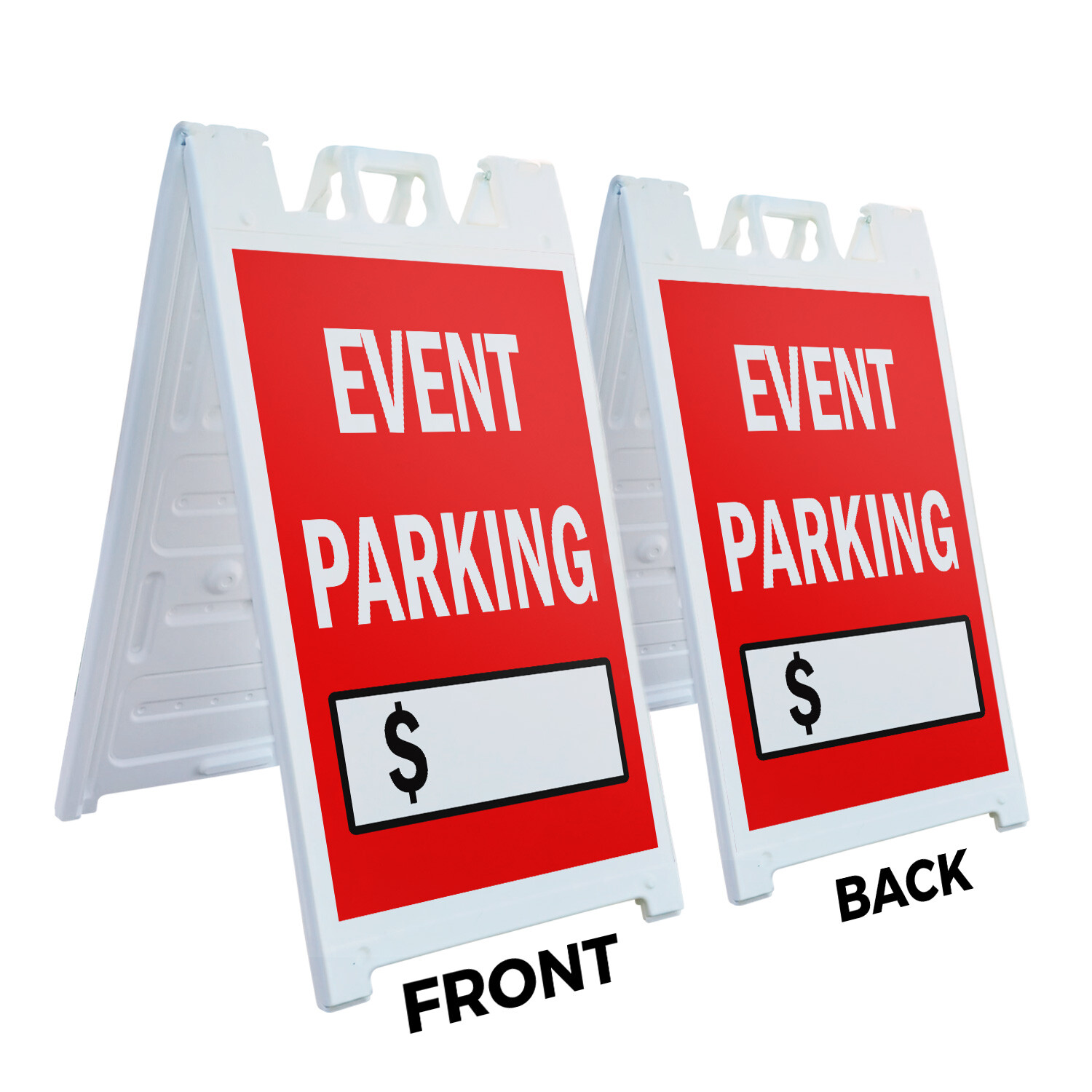 A-frame Sidewalk Event Parking With Price 24″ x 36″ Double Sided A-Frame Sidewal
