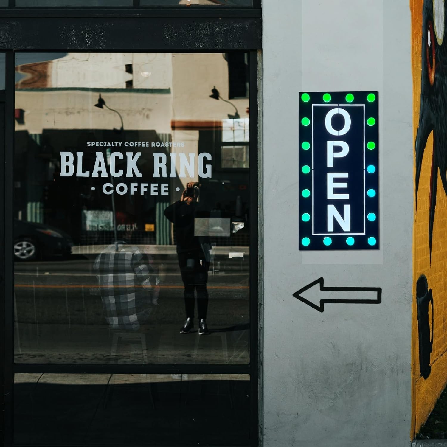 Vibrant Waterproof LED Open Sign – Color Changing RGB for Outdoor Business Use