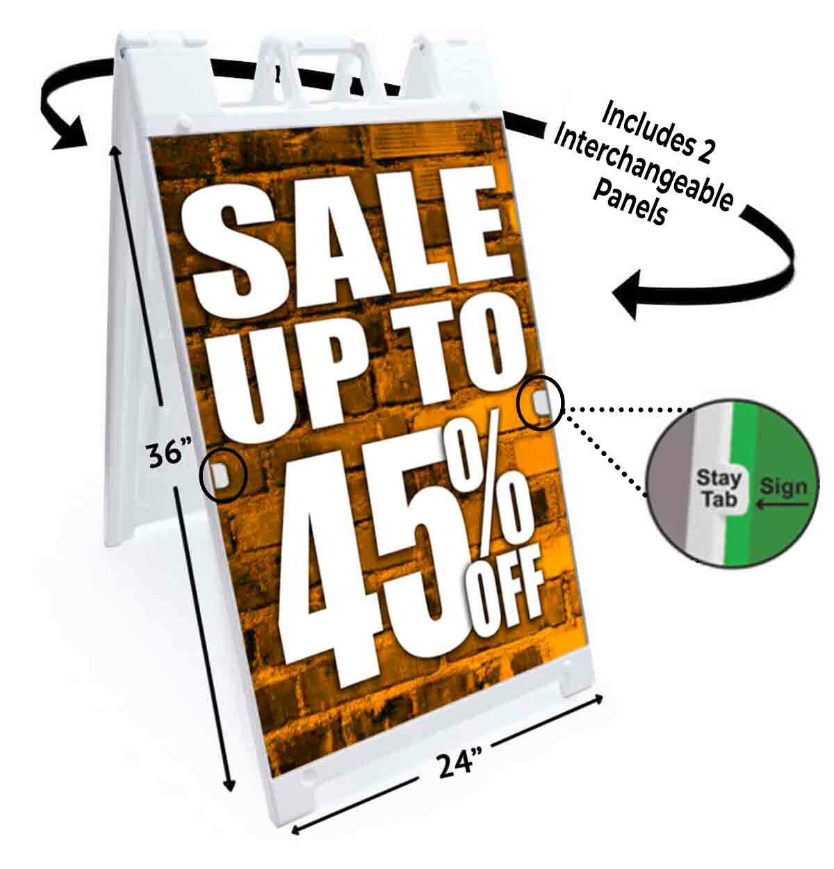 Sale Up To 45% Off Signicade 24×36 A Frame Sidewalk Sign Double Sided