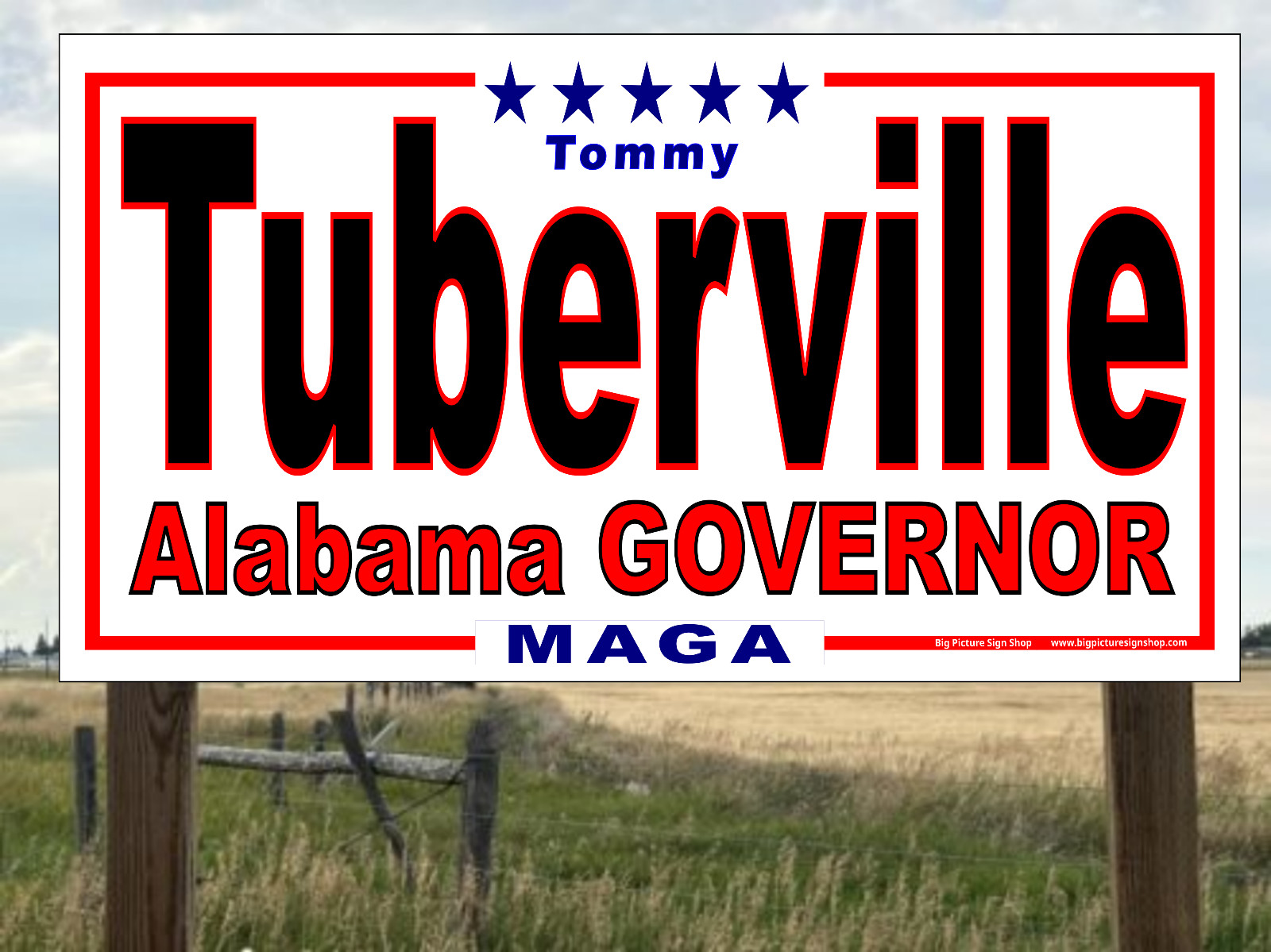 Tommy TUBERVILLE for ALABAMA GOVERNOR -MAGA Banners -LARGE-Fast Ship-USA MADE-30