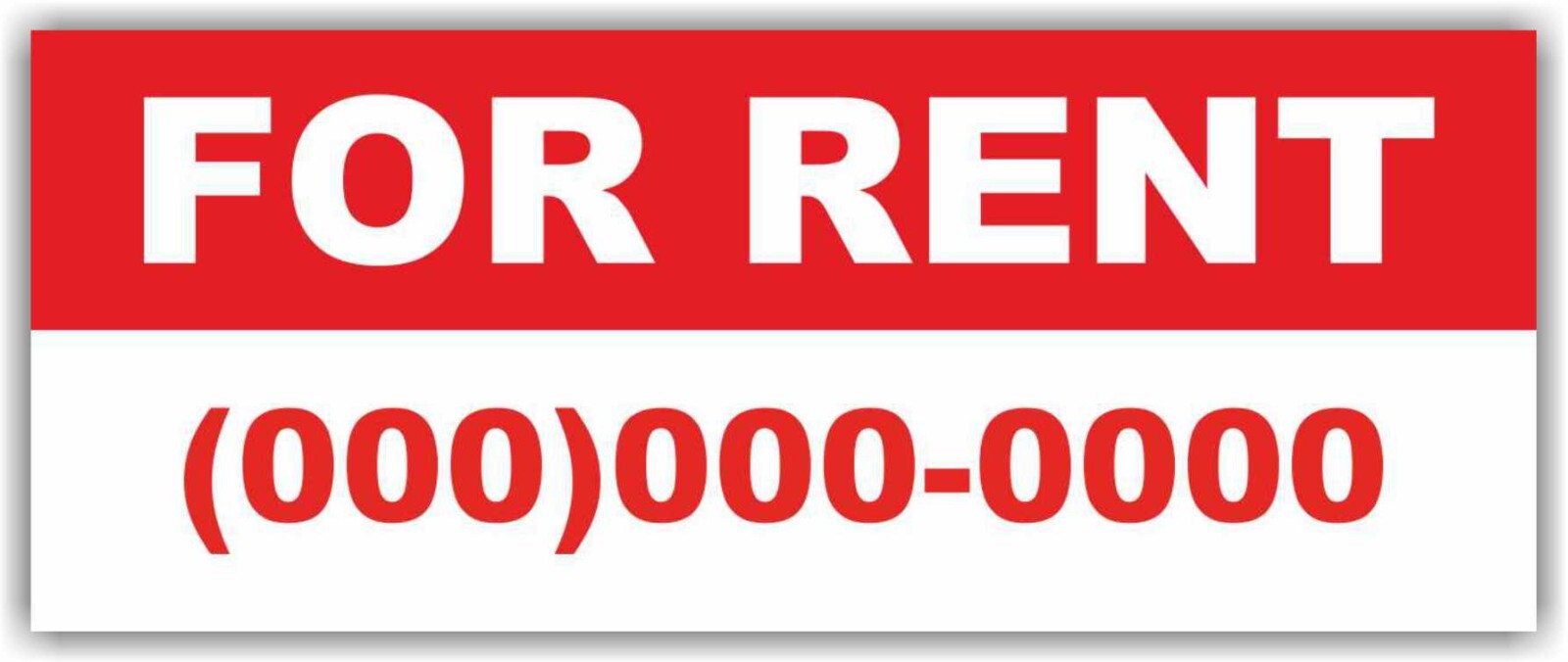 FOR RENT Advertising Banner Vinyl Mesh Sign House Space Room Storage Unit Lease