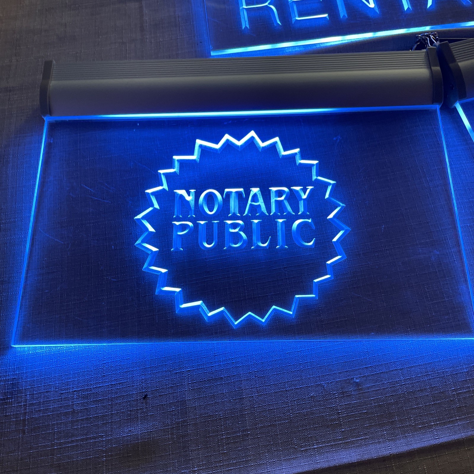 Lot Of 3 acrylic Lighted wall signs..Not Neon, see Description.