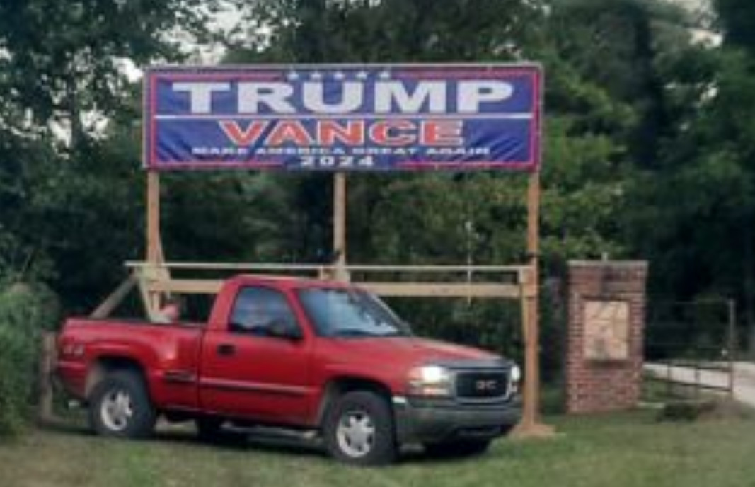 TRUMP VANCE Support Our Police 2024 – HUGE & LARGE BLUE wht – Banners -USA MADE