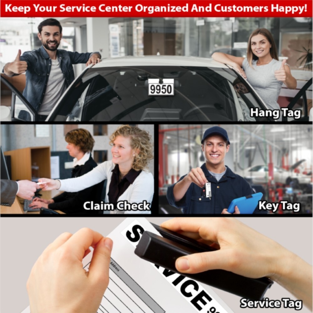 Red Service Department Hang Tags Window Tag 1000 Per Box
