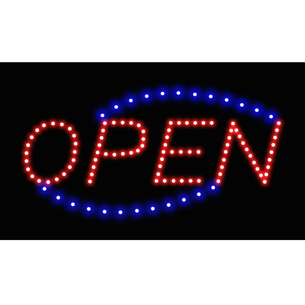 LED Open Sign Neon Light Bright Business Sign for Restaurant Shop Store Coffee