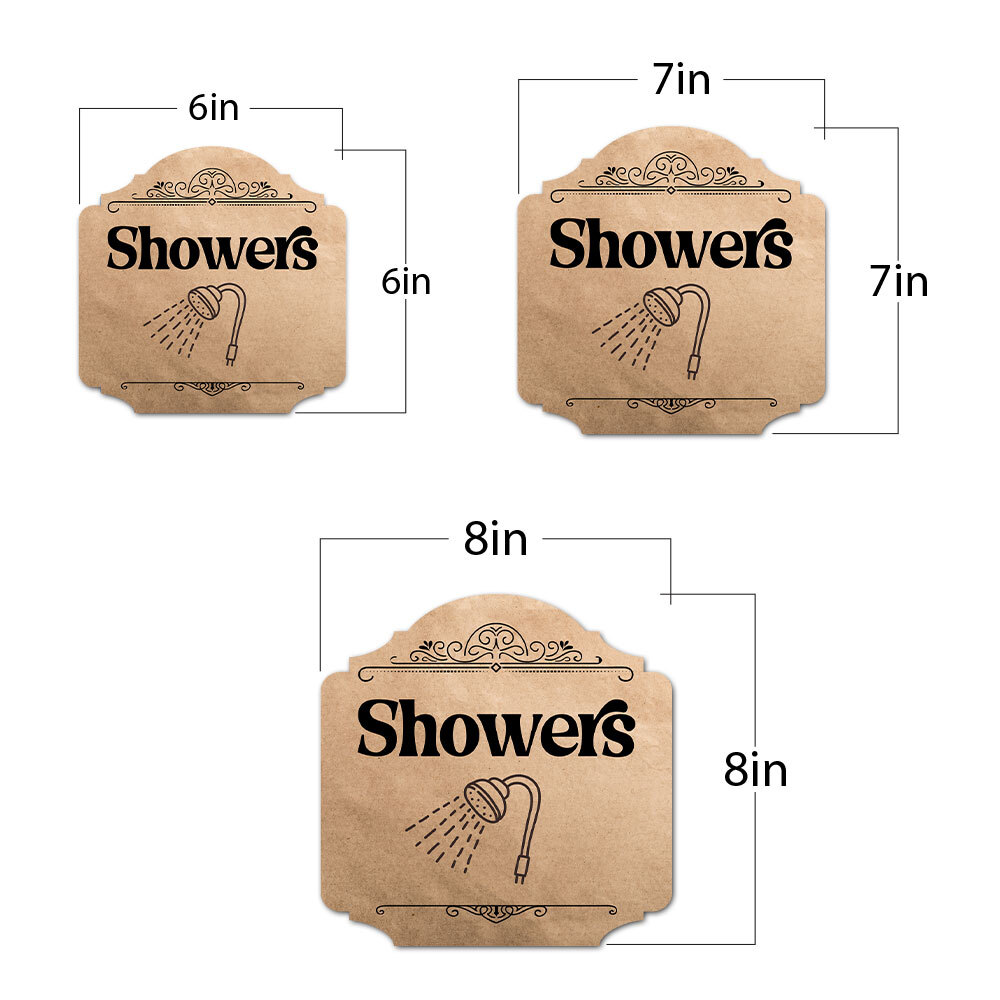 Heritage Plus Showers Wall or Door Sign | Gym Decor