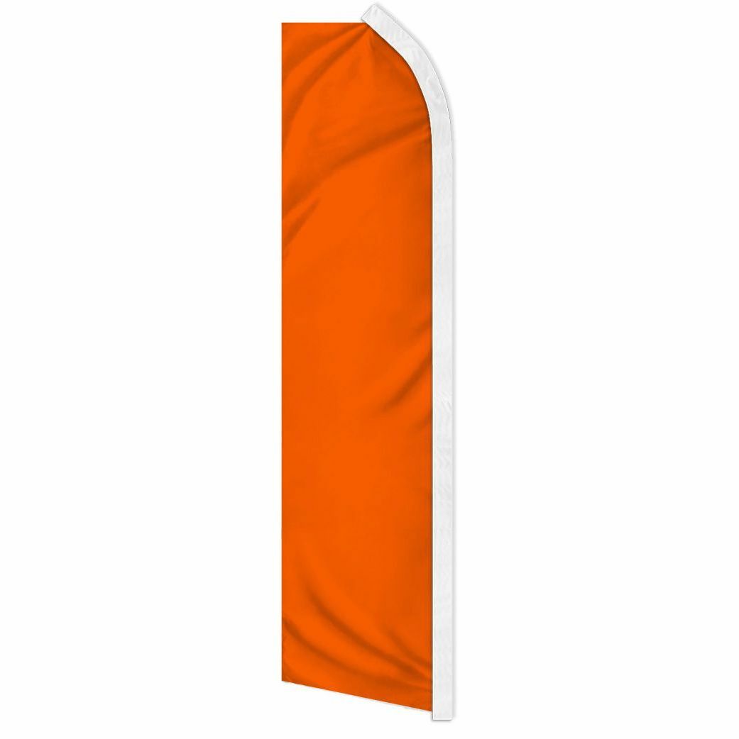 “ORANGE” advertising super flag swooper banner business sign solid color naranja