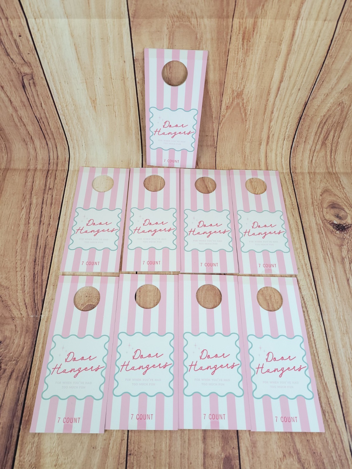 9 Pack Do Not Disturb Door Hanger Signs for Girls Trip 7 Count Each