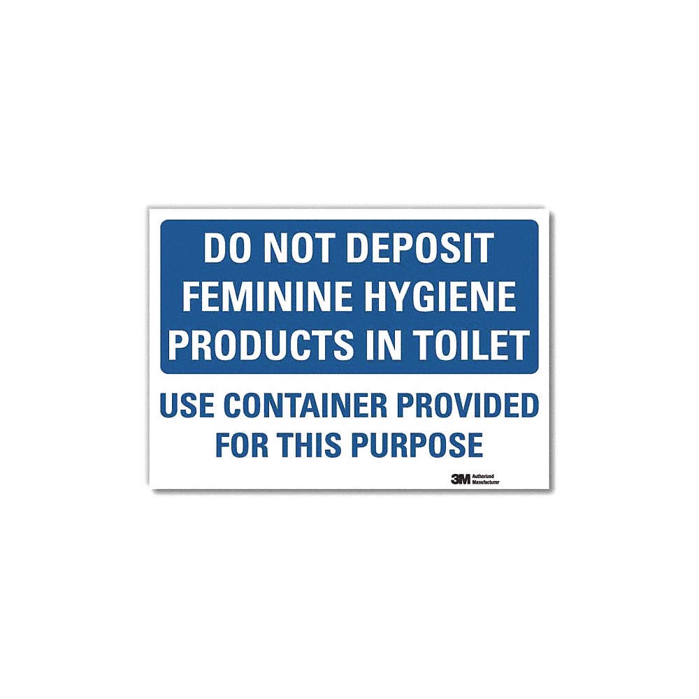LYLE U1-1051-RD_14X10 Safety Sign,10x14in,Reflective Sheeting 24WX49