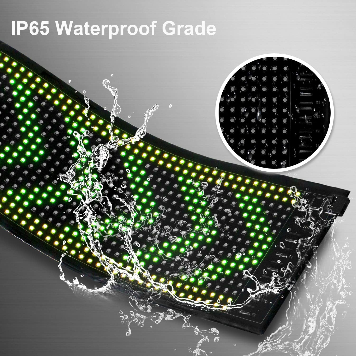 Programmable LED Sign High Bright Scrolling Signs USB 5V LED Matrix Panel Sma…