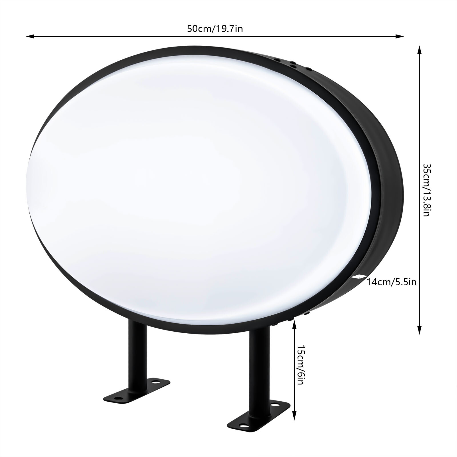 Outdoor LED Advertising Light Box Double Sided Illuminated Projecting Sign 10W